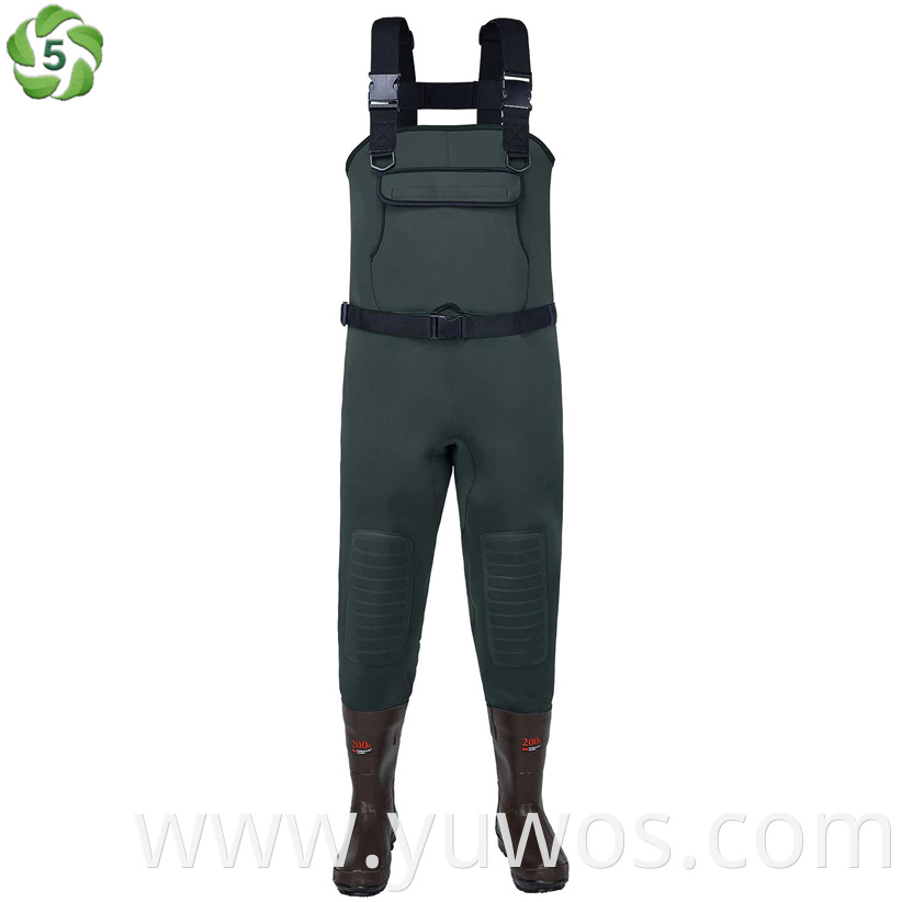 Neoprene Fishing Chest Waders 200g Boots